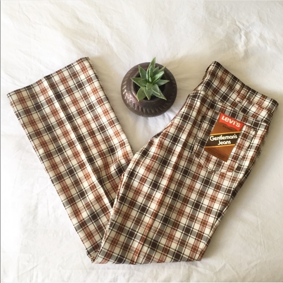 Levi's Other - RARE NWT Vintage 1970s “Big E” Levi’s Plaid Pants